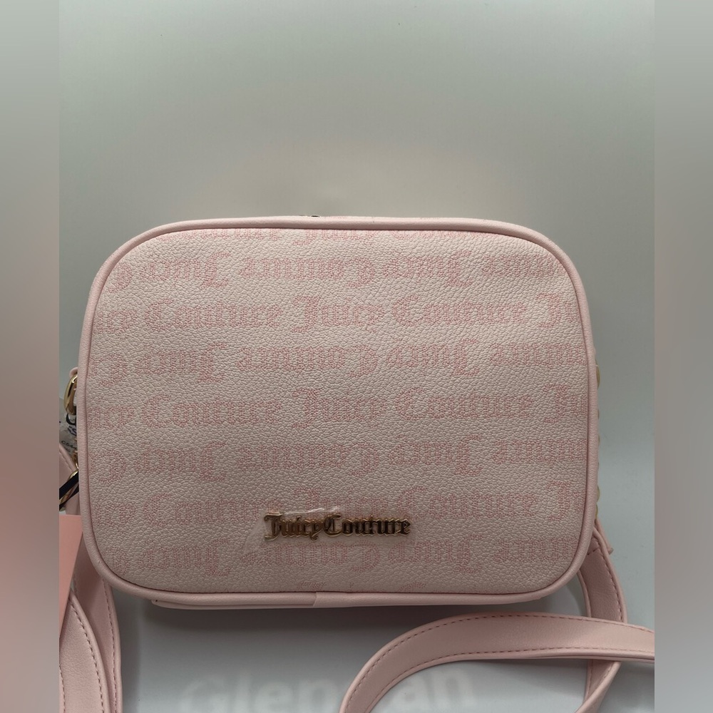NWT Juicy Couture Gothic Dots Powder Blush Bestsellers Camera Crossbody OS - Picture 2 of 11